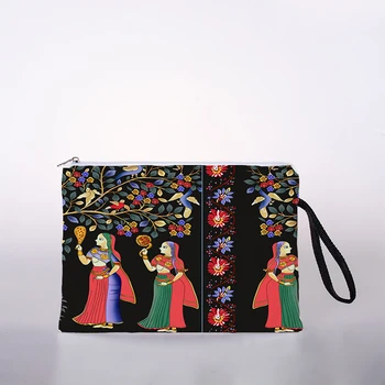 Baskılı Kozmetik Çantası Bohem Desen kozmetik çantası seti Bayanlar Kombinasyonu Hediye saklama çantası