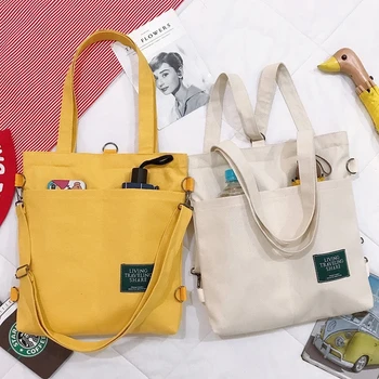 Kadın Kore versiyonu bir omuz kanvas çanta moda edebiyat ve Sanat Koleji Öğrenci Sırt Çantası sınıf öğretici kanvas çanta