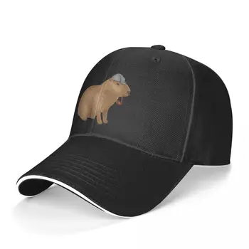 Kapibara beyzbol şapkası Sherlock kapibara Kpop beyzbol şapkası Moda Polyester Kadınlar Vintage Logo Kap