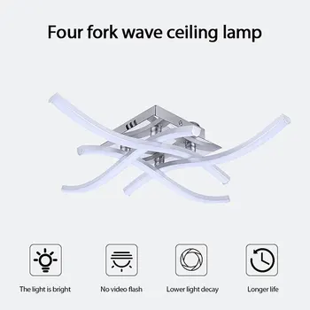 LED tavan ışıkları 12 W 18 W 24 W dalga tavan Lambası Modern Minimalist yatak odası yemek ev Dekor avize lamba Led Dekor lambaları