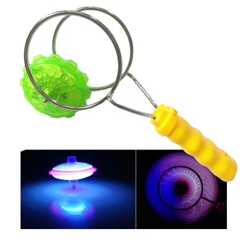 Light up İplik Peg-top Sihirli ışık Gyro Umumi Parça YOYO Klasik Oyuncaklar Renkli LED Pegtop Oyuncaklar Çocuklar için çocuk Oyuncakları
