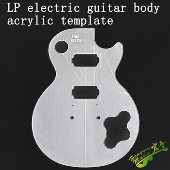 LP Tarzı Elektro Gitar Vücut Şeffaf Akrilik Şablon Gitar Yapma Kalıpları
