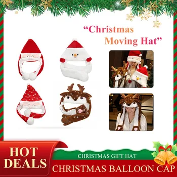 Merry Christmas Şapka Peluş Hareketli Kulaklar Yeni Yıl Kap Kardan Adam Geyik Noel Baba Şapka Çocuklar İçin Çocuk Yetişkin Noel Hediye Dekorasyon