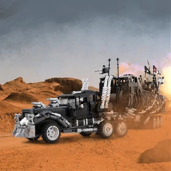MOC Modifiye Yüksek teknoloji Kamyon Serisi Savaş Kulesi Mad-Max Film Koleksiyonu Modeli Yapı Taşları Setleri Set tuğla oyuncaklar Çocuklar için Hediye