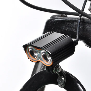 MTB dağ bisikleti Far 5V-48V su Geçirmez alüminyum alaşımlı Scooter ön ışıkları lamba gece uyarı projektör