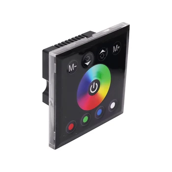 RGB RGBW LED dokunmatik anahtar paneli denetleyici LED Dimmer ev duvar 12V 24V için Uzaktan Kumanda İle LED Neon Flex şerit ışıkları