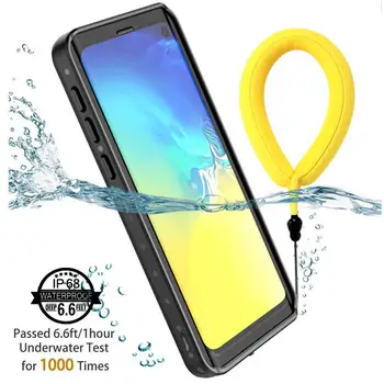 Su geçirmez Telefon Kılıfı İçin Samsung Galaxy S21 S21 Ultra S10 5G S10 Artı S20 FE Not 20 Açık Yüzmek Geçirmez IP68 Not 10 9 Pro