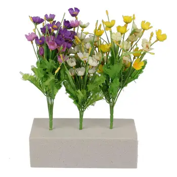 Sünger Köpük Tuğla Çiçek İpek yapay çiçek Tuğla Çiçek Düzenleme saksı DIY El Sanatları Düğün Dekorasyon