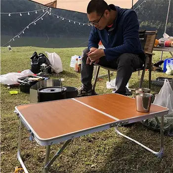 Taşınabilir Açık Katlanır Masa Kamp Yürüyüş Balıkçılık Piknik Masa Su Geçirmez Katlanır masalar Masa dış mekan mobilyası Taşıma