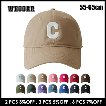 WEOOAR 55-65cm beyzbol şapkası Erkekler için Şapkalar Kadınlar için Snapback 2022 Şık Sonbahar Kemik Siyah Kamyon Şoförü Kapakları Hip Hop Şapka Genç