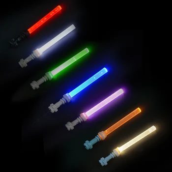 YEABRICKS DIY led ışık kılıç USB Portu Powered by ışık kılıç yıldız savaşı Trooper şekil blok oyuncaklar