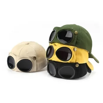 Yeni Aviator Şapka Yaz Kişilik Gözlük beyzbol şapkası Kadın Unisex Güneş Gözlüğü Kap Erkek Kap Beyzbol Şapkası Erkek Kap