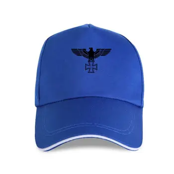 yeni kap şapka Tasarım İmparatorluk Kartal beyzbol şapkası-Demir Çapraz-Beyaz Siyah - S 3XL-Demir Çapraz