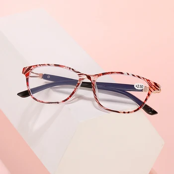 Yeni moda baskılı Anti mavi ışık okuma gözlüğü kadın erkek presbiyopi gözlük diyoptri +1.0 1.5 +2.0 +2.5 +3.0 +3.5 +4.0