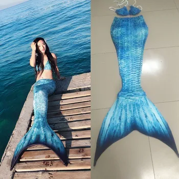 Özelleştirilmiş Kadınlar Mermaid Kuyruk Monofin ile Yüzme için, mayo Swimmable Kostüm Cosplay Mayo Mayo Yetişkin Kız Elbise